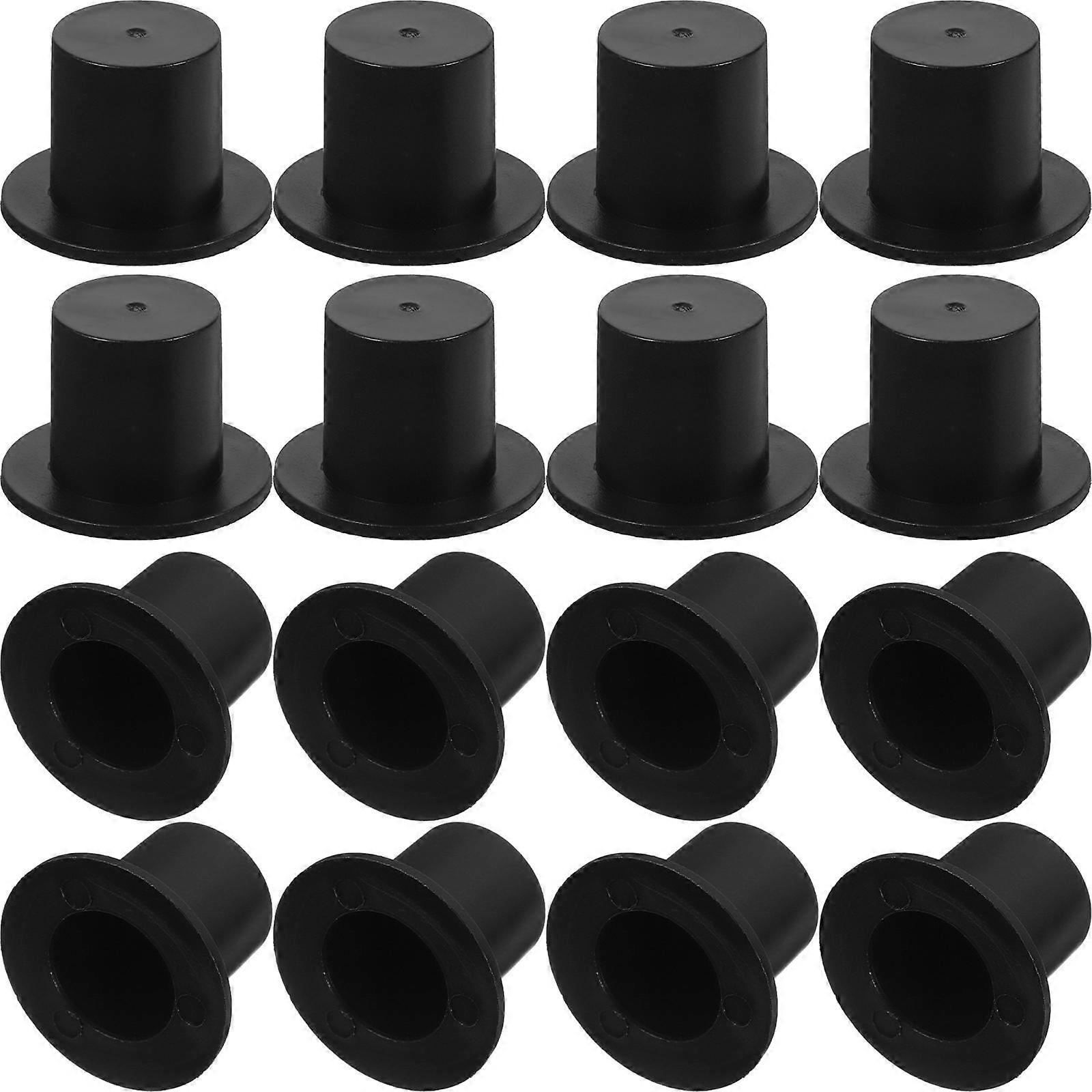 Mini Hat Decoration Plastic Mini Clown Hat for DIY Use 400Pcs Black