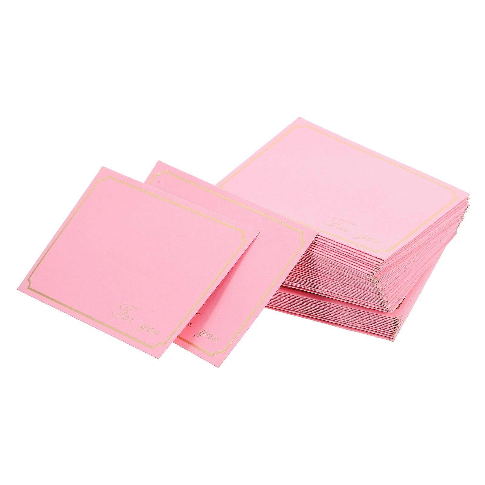 Decorative Envelopes 50Set Thank You Notes Envelopes For All People Pink Rectangle Paper