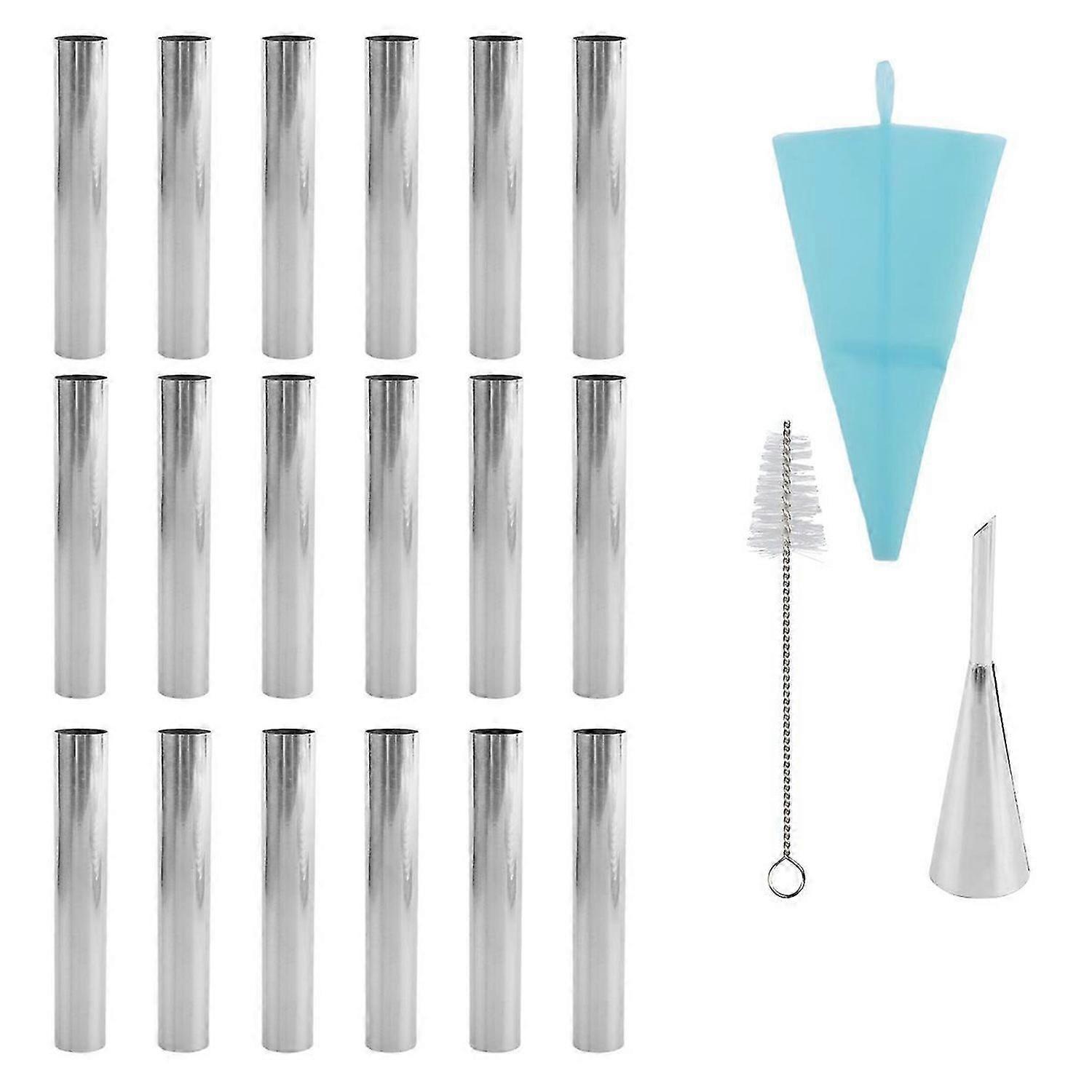19PCS Cannoli Tubes Forms Set