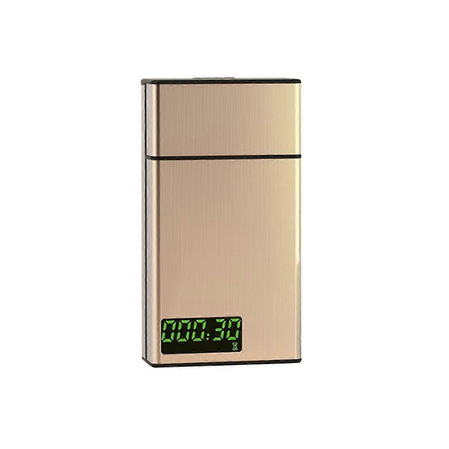 Portable Lock Box, Smart Box, Auxiliary Smoking Cessation Control Artifact, Timed Lock Box,Gold