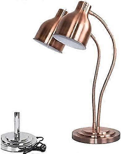 Food Heating Lamp Adjustable 250 Watt Kitchen Warmer with Single/Double Bulbs for Buffet Carving Station Display and Preservation
