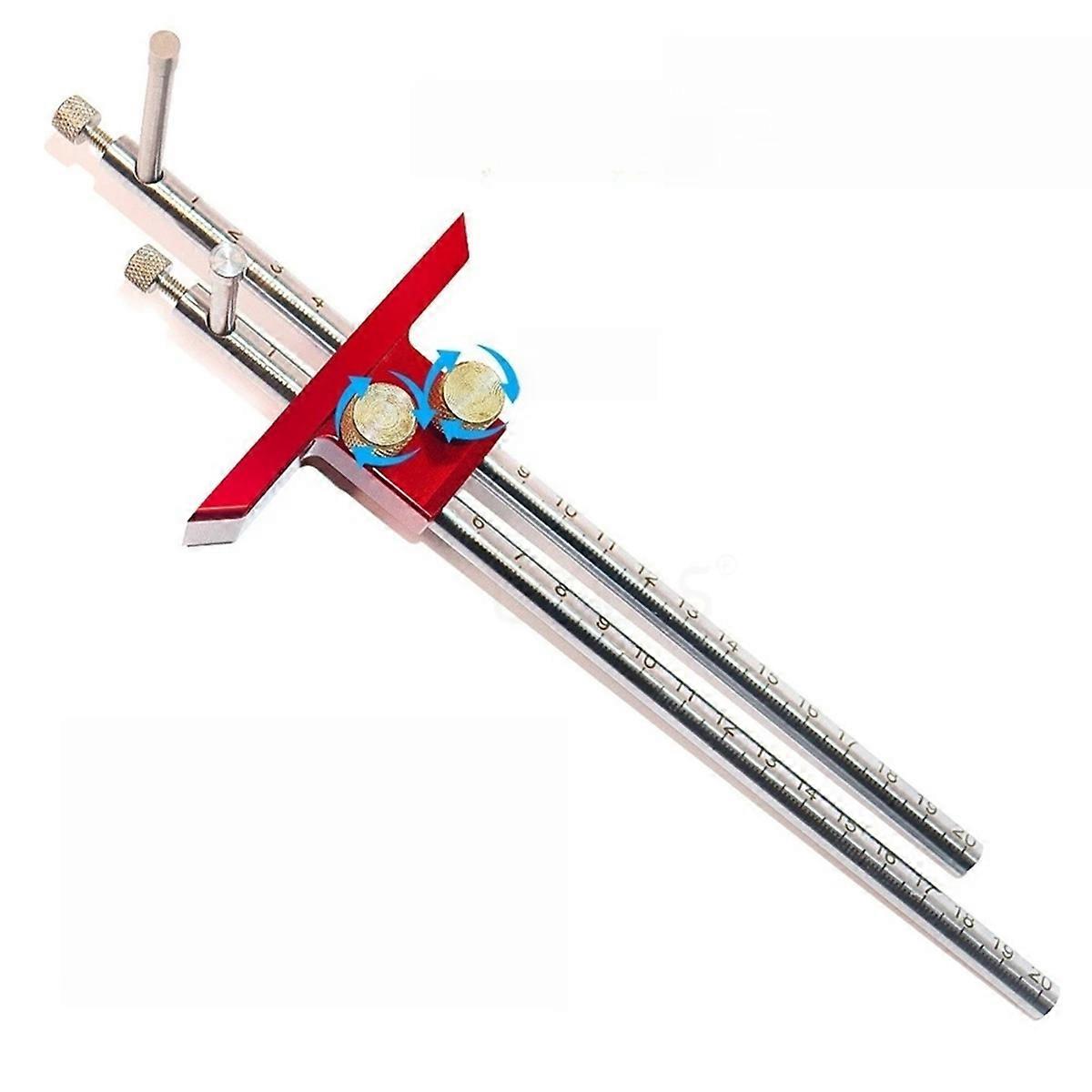 Woodworking Scriber Double Headed Scriber Punch Pin Convenient Wooden Tenon Scribing Measuring Adju