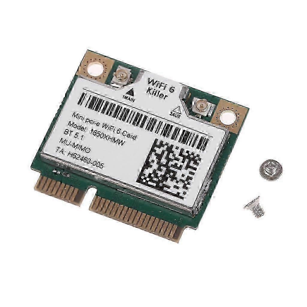 Killer 1650X 3000Mbps WiFi 6 Adapter Bluetooth-com 5.1 DualBand Wireless Karte 2025