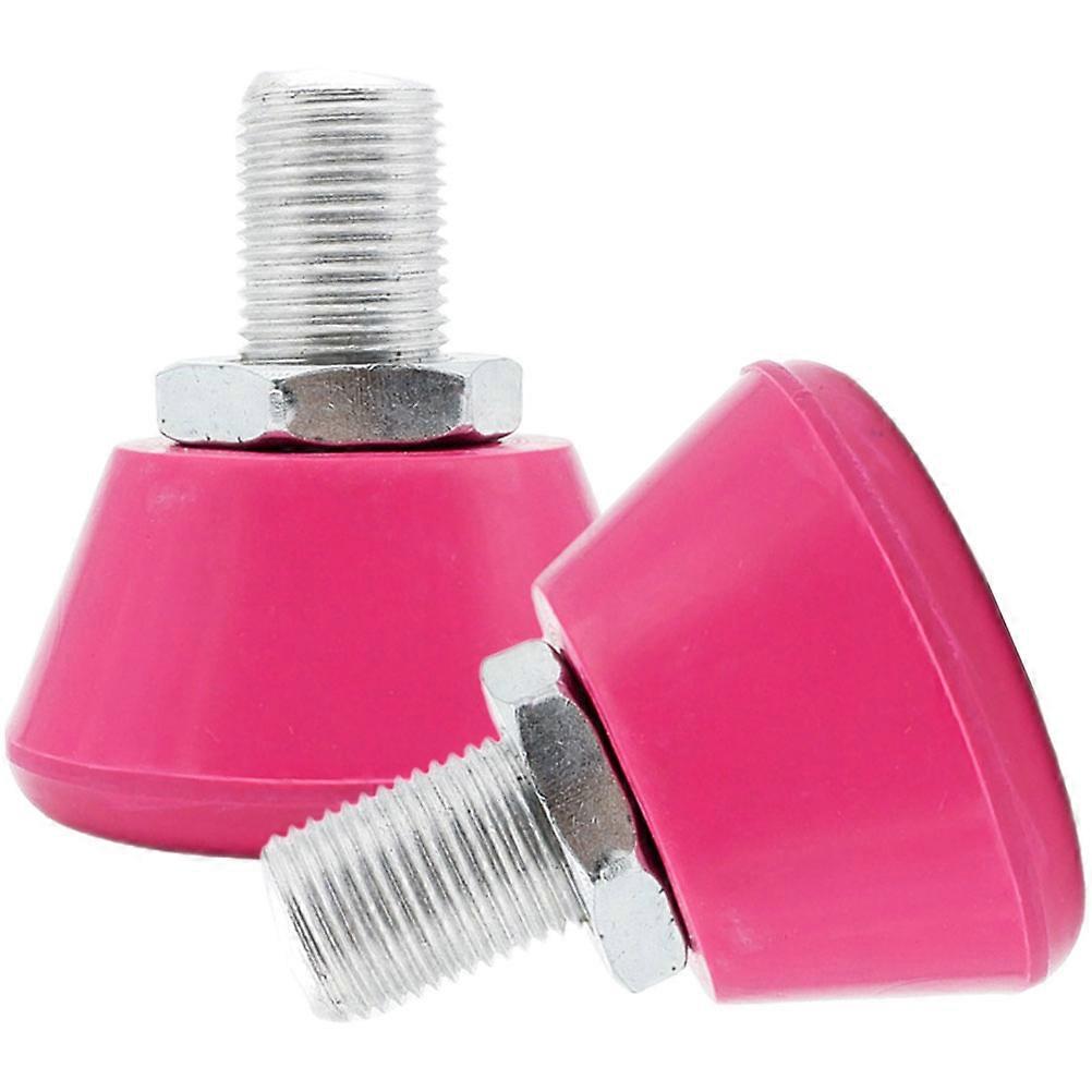 Rubber Toe Stops Roller Skates Adjustable Brake Tools 3Pairs Rosy