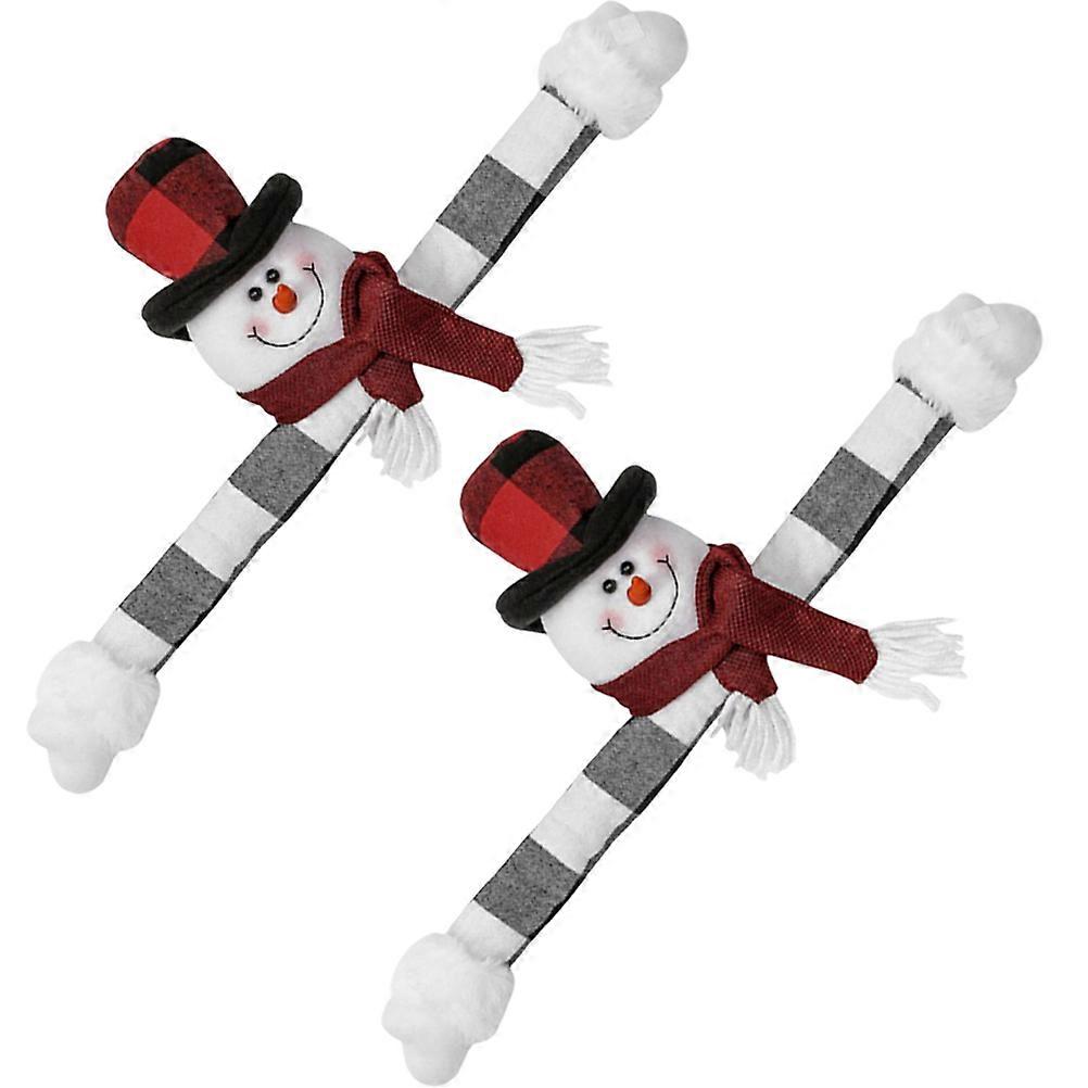 Multi Christmas Curtain Tiebacks Snowman Curtain Holdbacks for 8Pcs Bundle