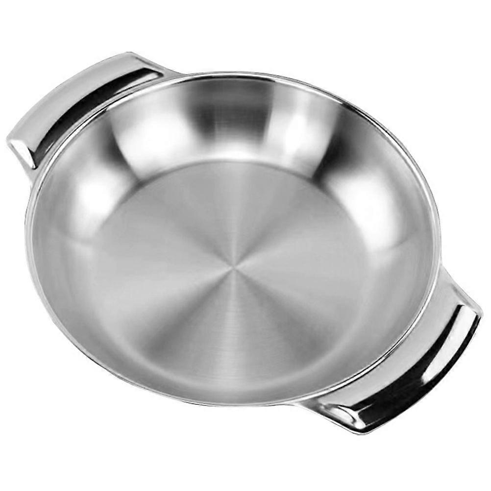Double Handle Stainless Steel Pot Cookware For Cooks 18cm Versatile Cooking 1Set