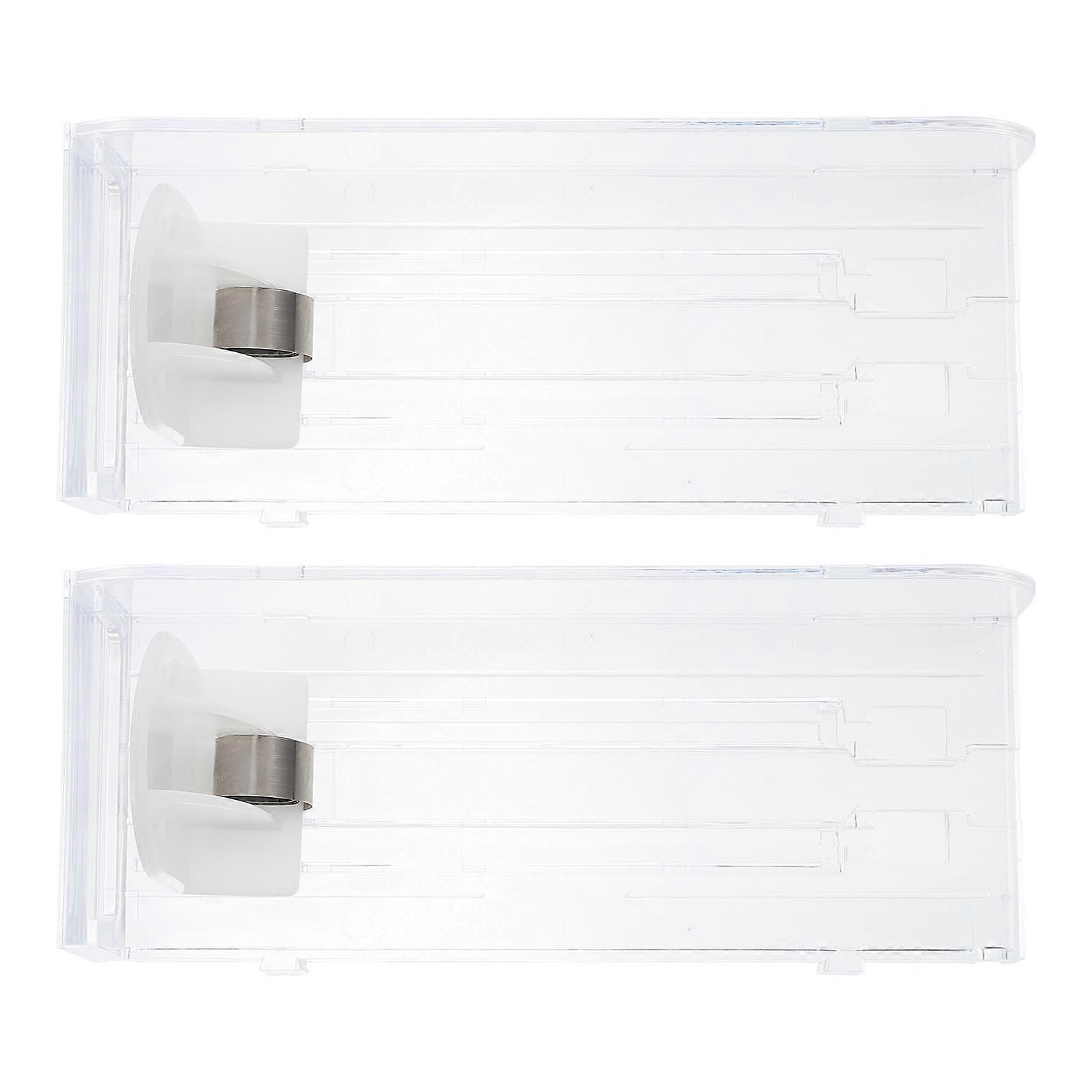 Display Case for Storage Use 2Pcs Auto-Push Transparent Holders