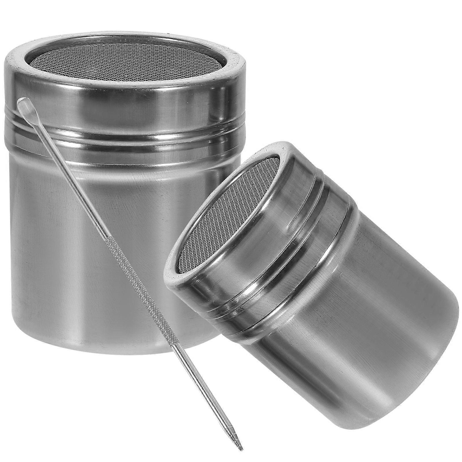 Multipurpose Spice Jar For Kitchen And Restaurant With Stylish Silver Design And Cylindrical Shape For Effective Seasoning Storage 1 Set