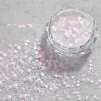 1 caja de purpurina para uñas con formas variadas, lentejuelas, purpurina fina, mariposas y estrellas, calcomanías 3D para decoración de uñas, color rosa 2025