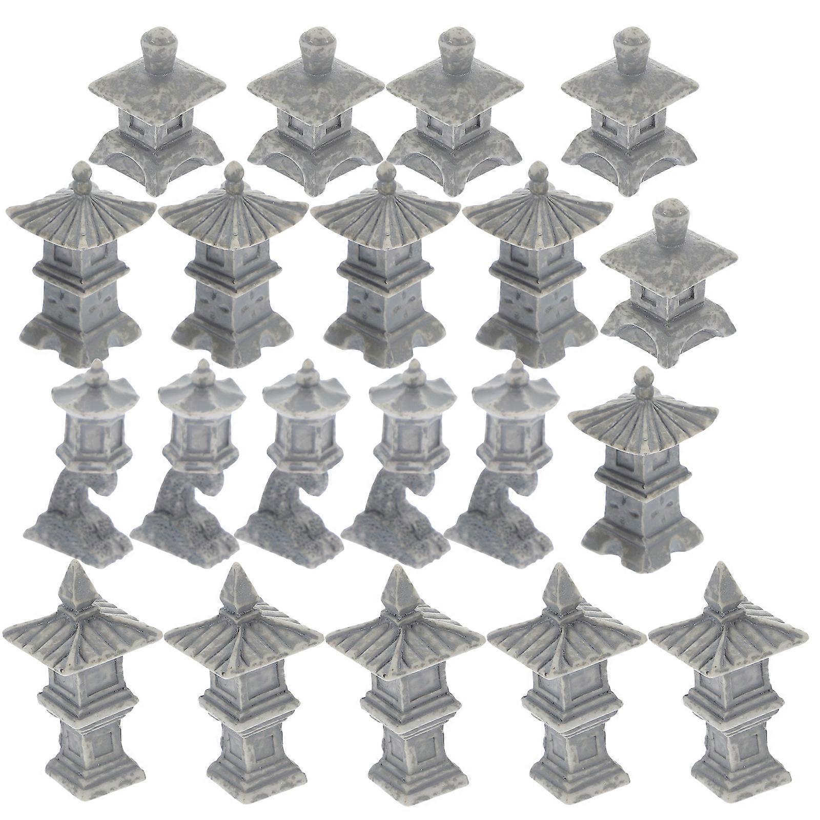 Assorted Color Resin Model for Bonsai and Garden Decoration 2Pcs