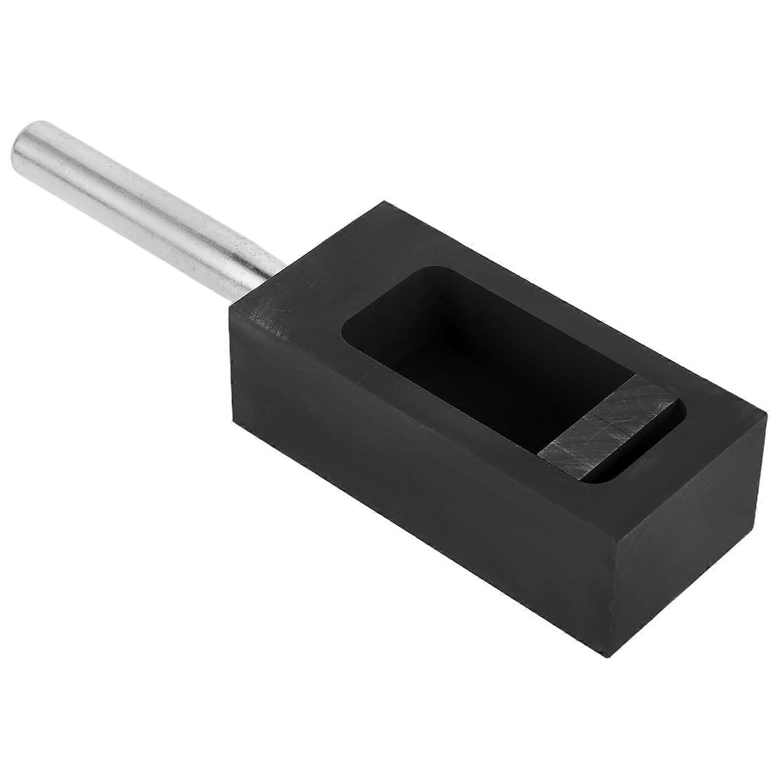 Graphite Ingot Mold For Melting Casting Black Rectangular Tool For DIY Projects 2Pcs