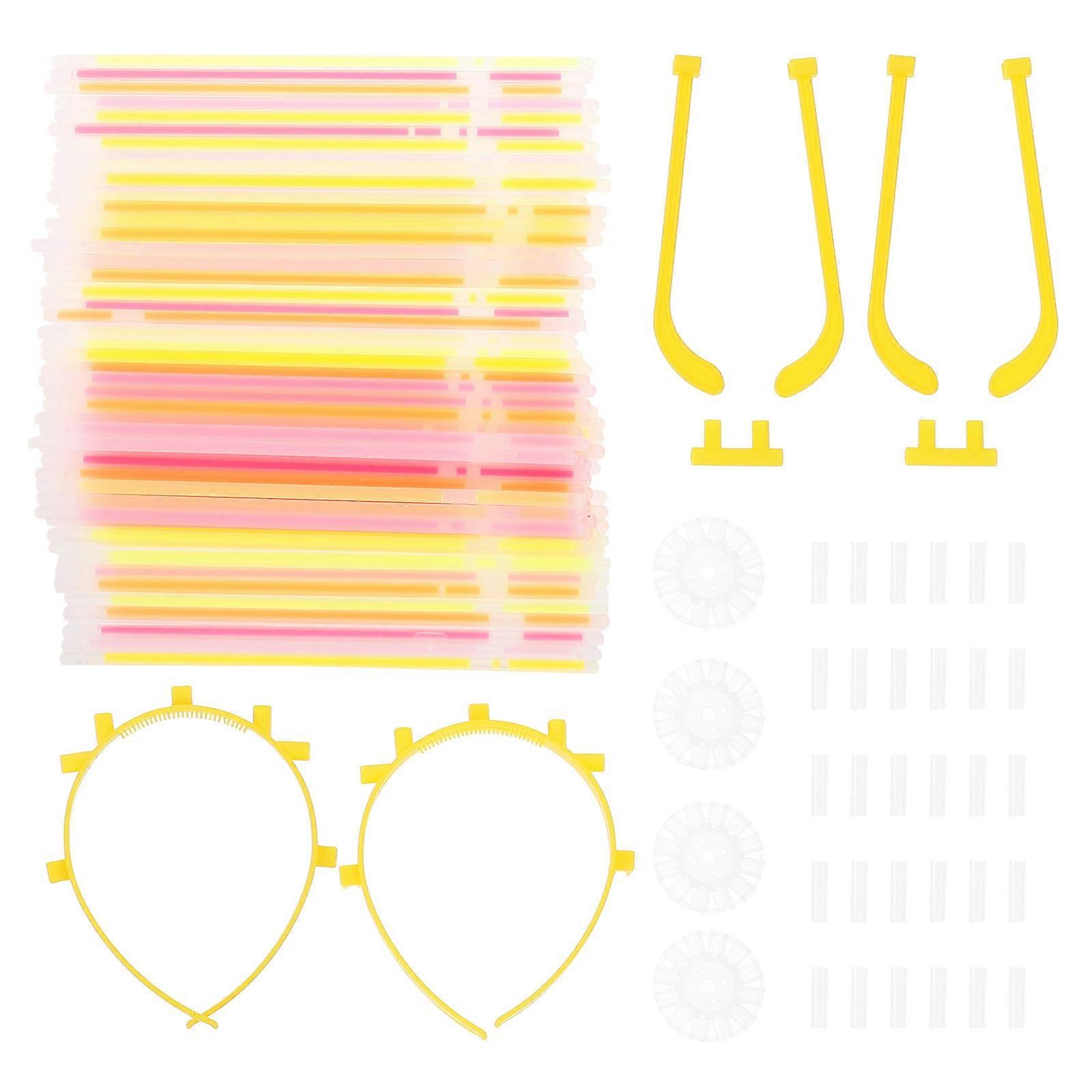 Glow Stick Accessory Glow Stick for Party Use 2Sets of Bright Colored Props