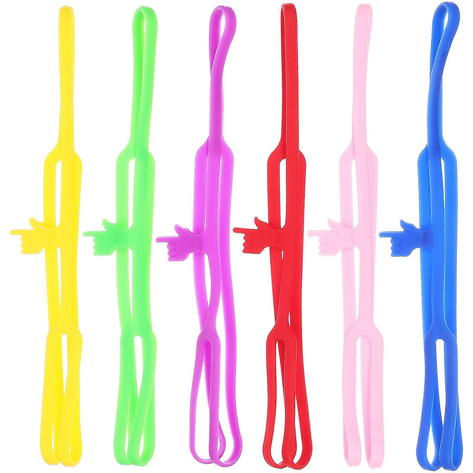 Readable Book Mark Silicone Bookmark for Reading Use 6Pcs Page Markers