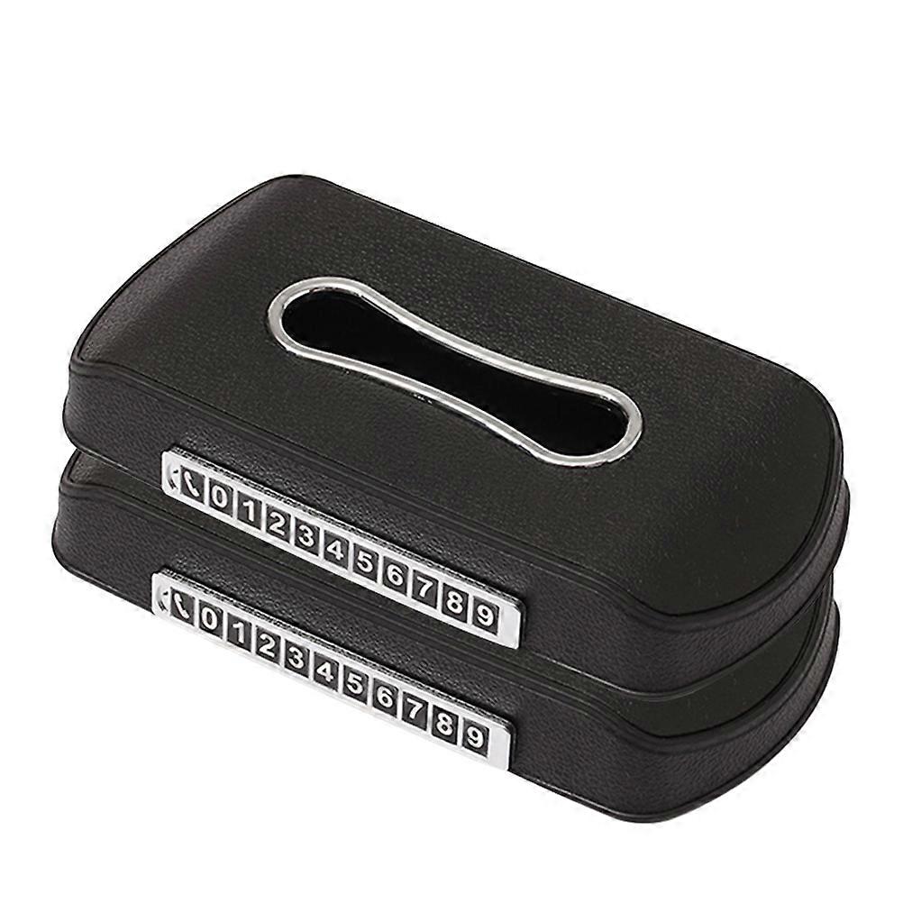 Car Tissue Box Holder Plastic Container for Napkins 4Pcs Set
