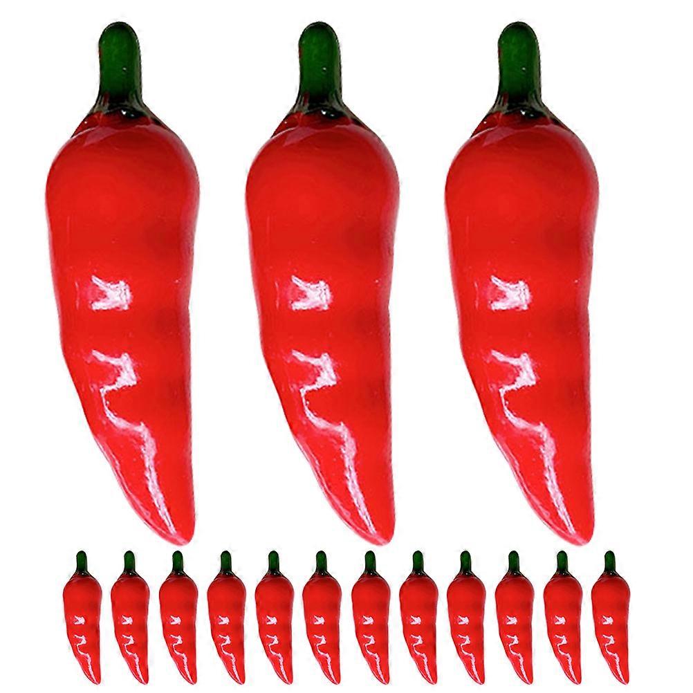 Simulation Peppers Artificial Peppers for Decor 100Pcs Red Foam Models