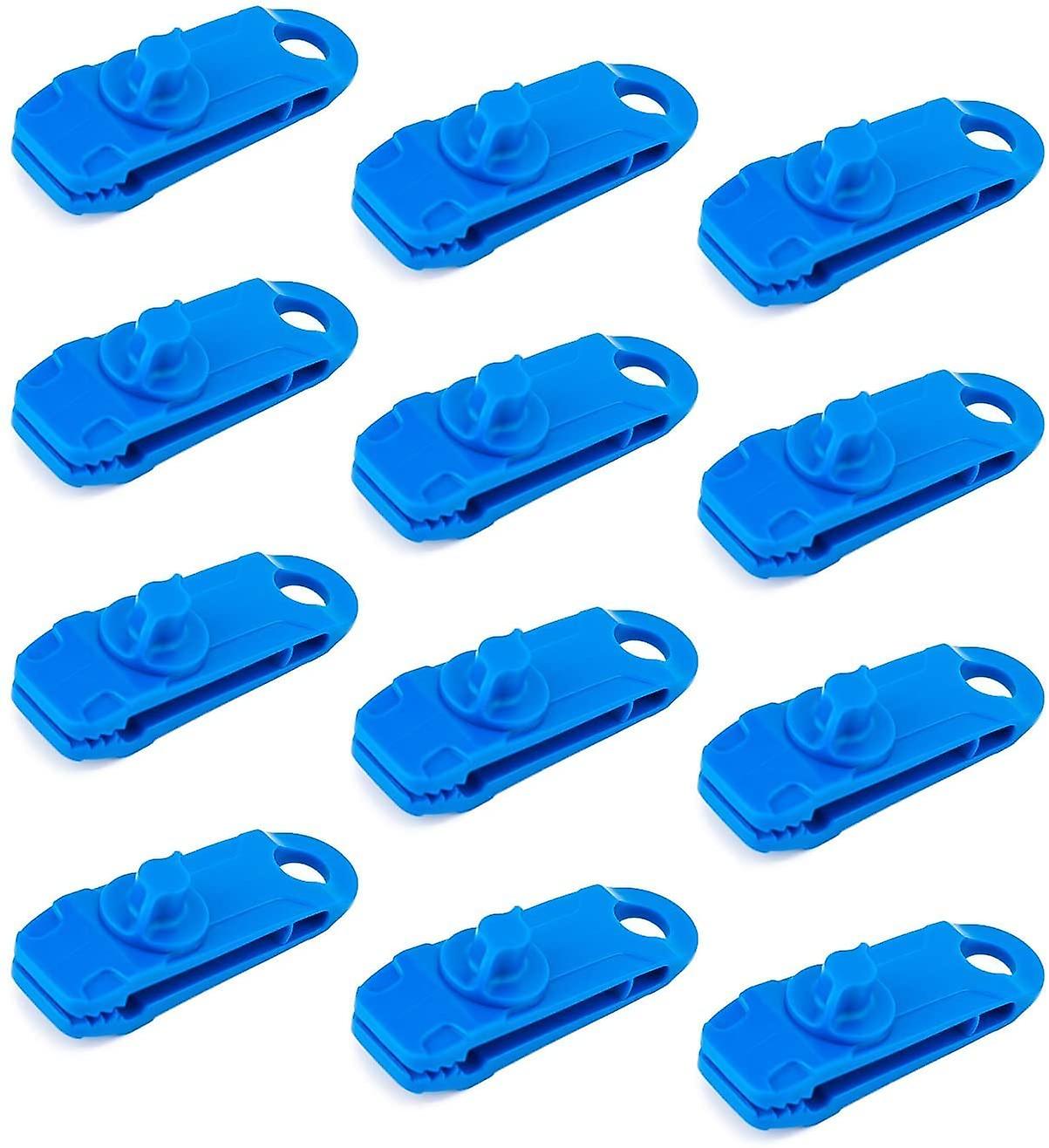 12 Pieces Set Of Locking Clips Multi-function Secure Tarp Clips For Camping Canopy Activities