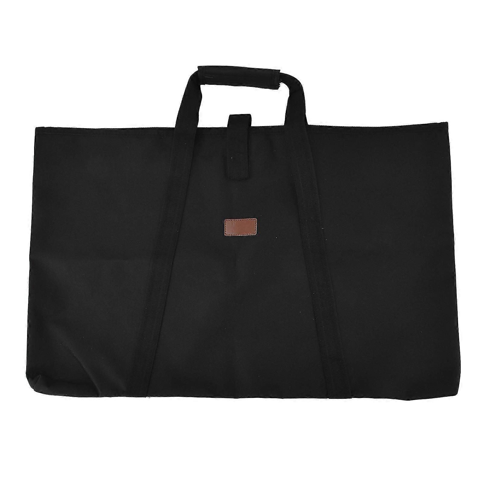 حقيبة تخزين طاولة قابلة للطي ، حقيبة حمل محمولة حقيبة تخزين طاولة أكسفورد الإسفنج البينية للماء أكسفورد القماش الأسود حقيبة تخزين خارجية