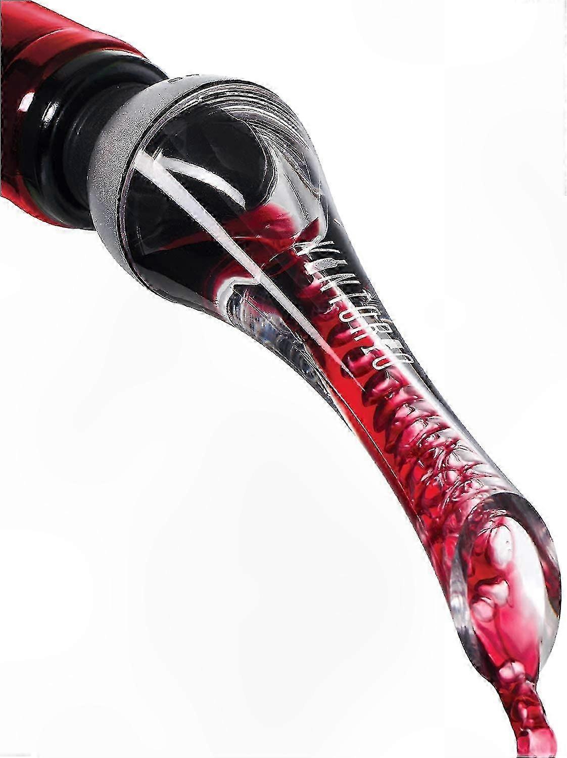 Aerator Pourer for Wine Bottles with Drip-Free Spout and Decanting Functionality