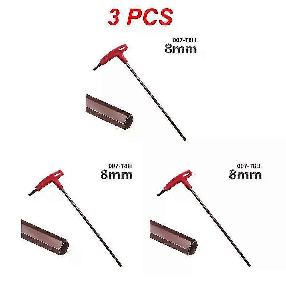 Extra Long Type Hex Keys Set 3/4/5/6/8mm Allen Keys Hand Tool Hexagon Set T Handle Flat Wrench Repair Tools Keys For Repair Car