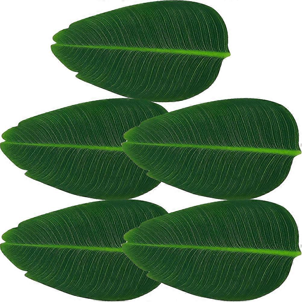 Green Leaf Table Mat for Household Dining 10Pcs Decorative Placemats