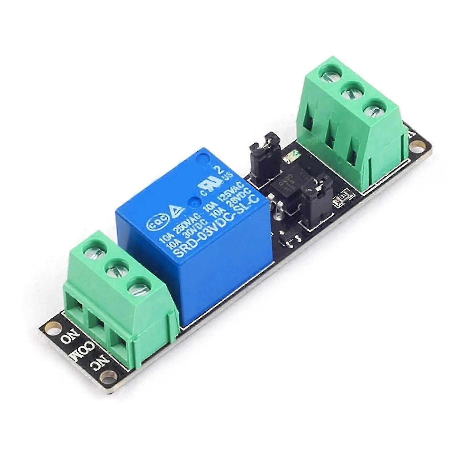 High Level Trigger Relay Module Optocoupler Relay Module DC 3V/3.3V Isolated Drive Control Board Output Signal Indicator Ref: 3040