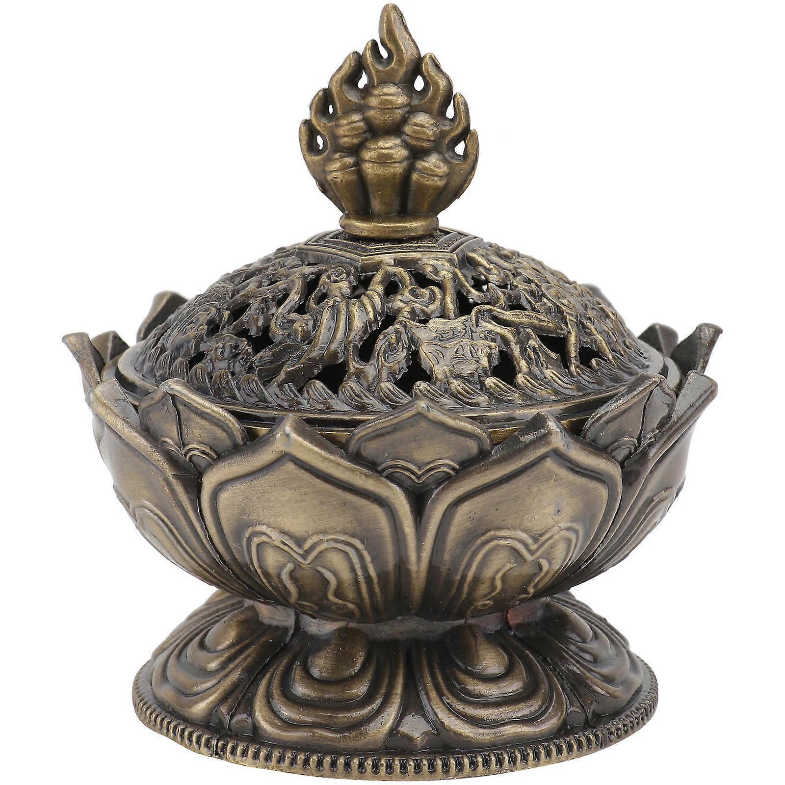 Light Shaped Incense Burner Buddhist Supply for Home Use 2Pcs