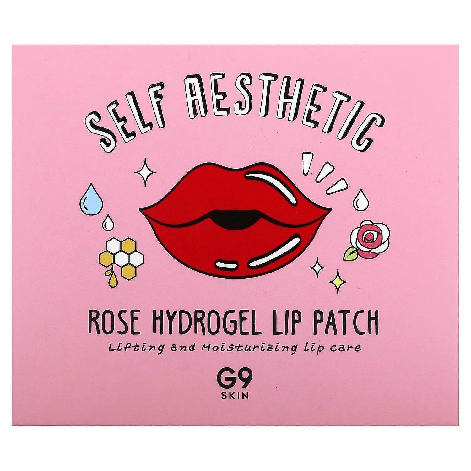 G9skin, Self Aesthetic, Rose Hydrogel Lip Patch, 5 Patches, 0.1 oz (3 g) Each