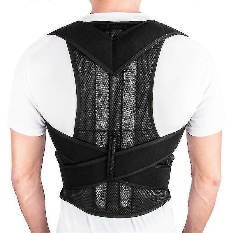 S-4xl 6 Size Adjustable Posture Corrector Back Support Shoulder Back Brace-Good