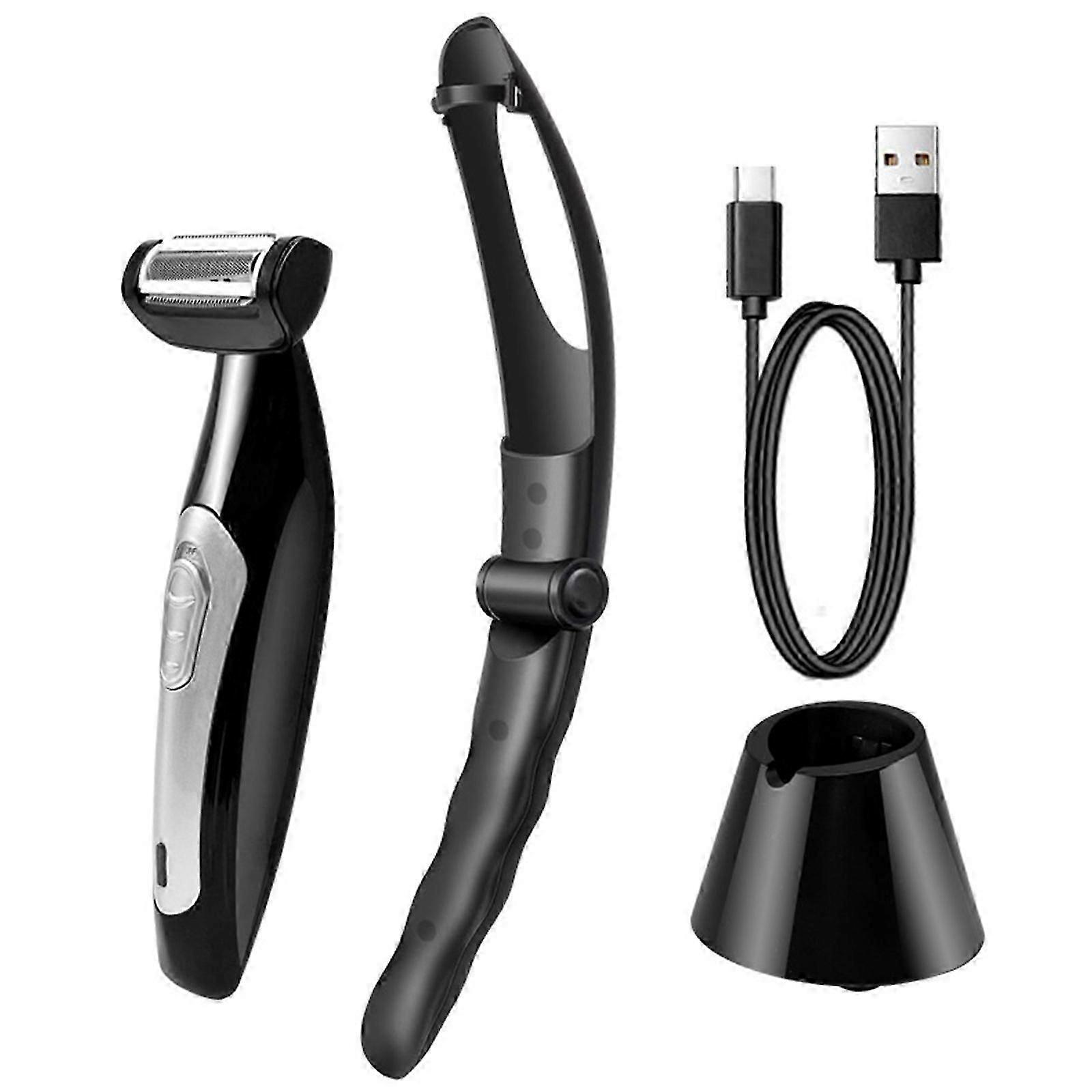Electric Back Hair Remover for Men with Foldable Handle, Wet and Dry Use in UK