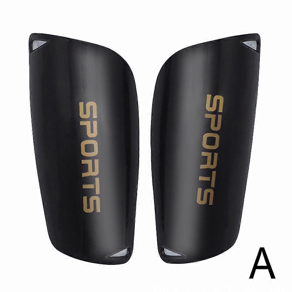 Double-Layered Youth Soccer Shin Guards Lightweight Plastic Leg Pads with Insert Plate