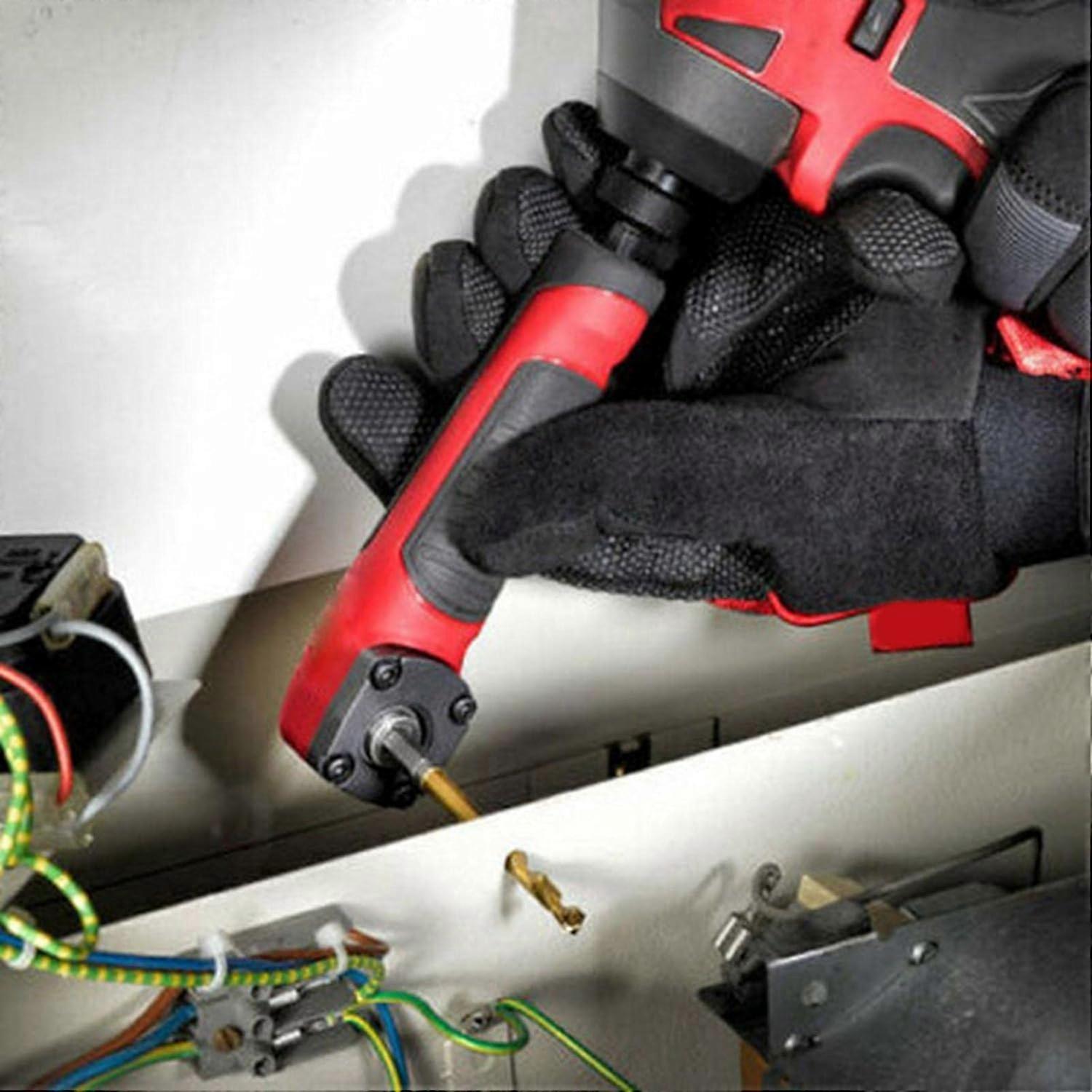 Right Angle Drill Attachment 90 Degree for Hardware Maintenance and  3/8Inch Chuck Compatible Drill Accessory