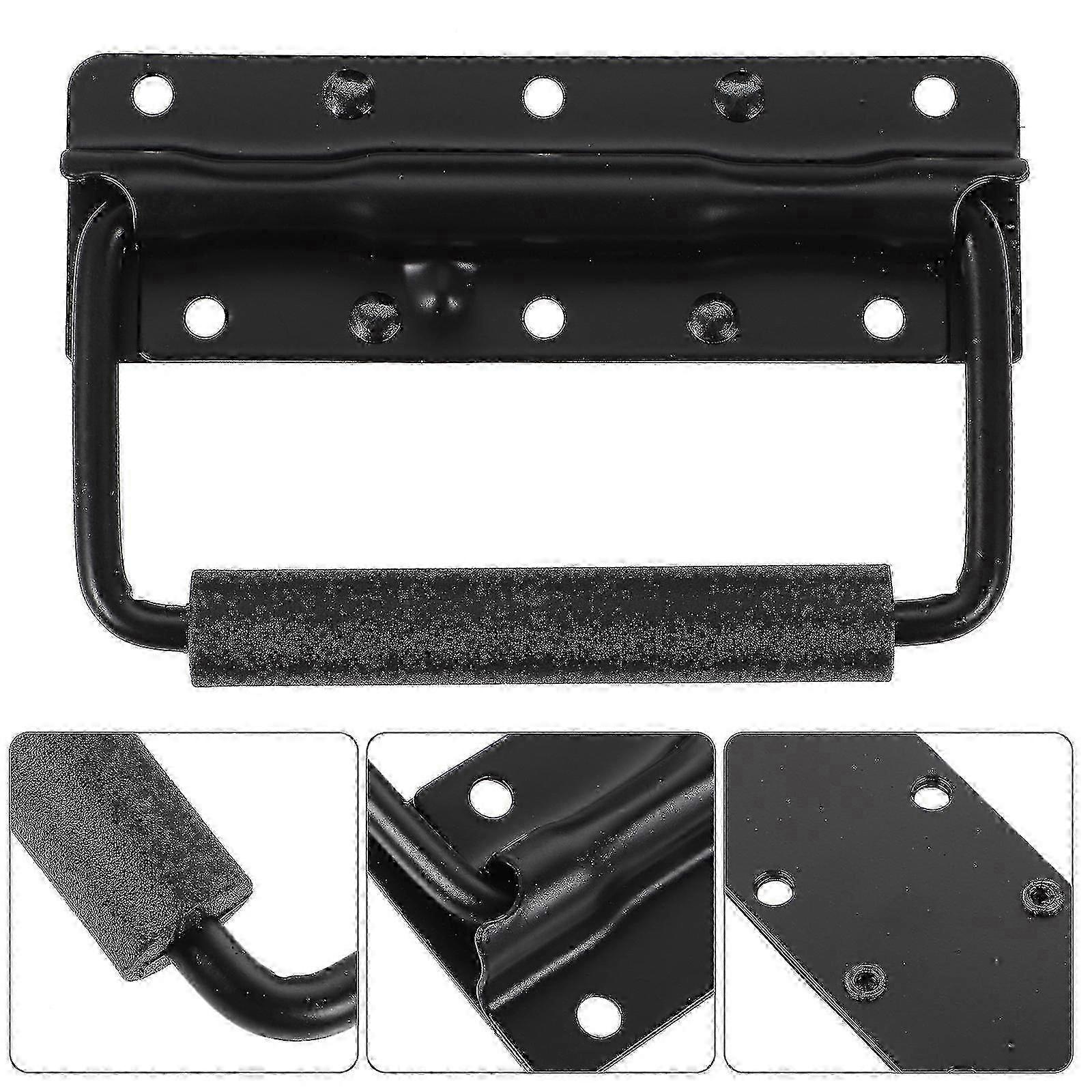 2pcs Spring Loaded Drop Handles Metal Chest Handles Surface Mounted Case Handles