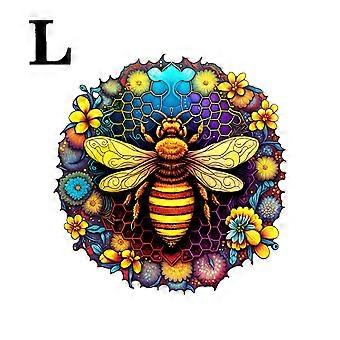3D Animal Wood Puzzle for - Challenging Irregular Bee Design, Intellectual Toy, Ideal Gift for Friends Family