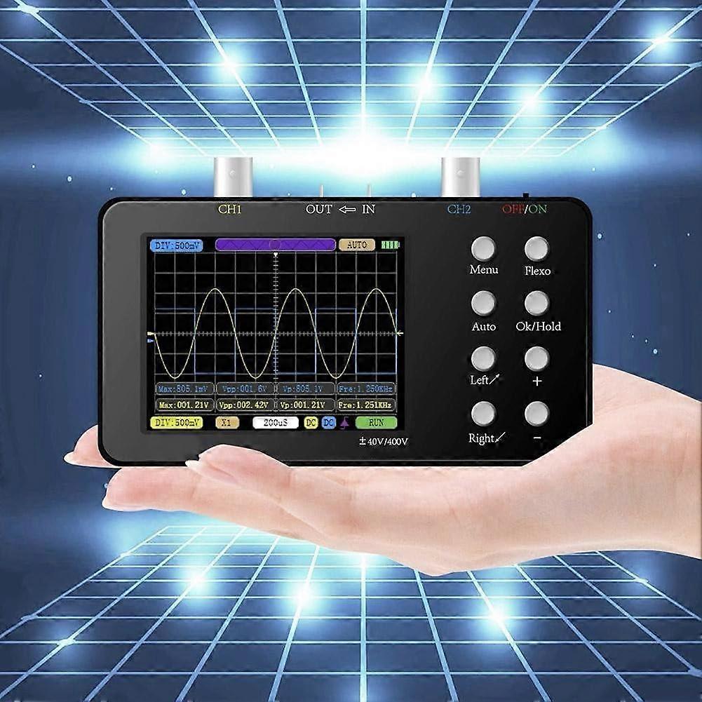 Dual Channel Digital Oscilloscope 10MHz Bandwidth, Digital Signal Generator Kit, Host And 2 Probes, Electronics
