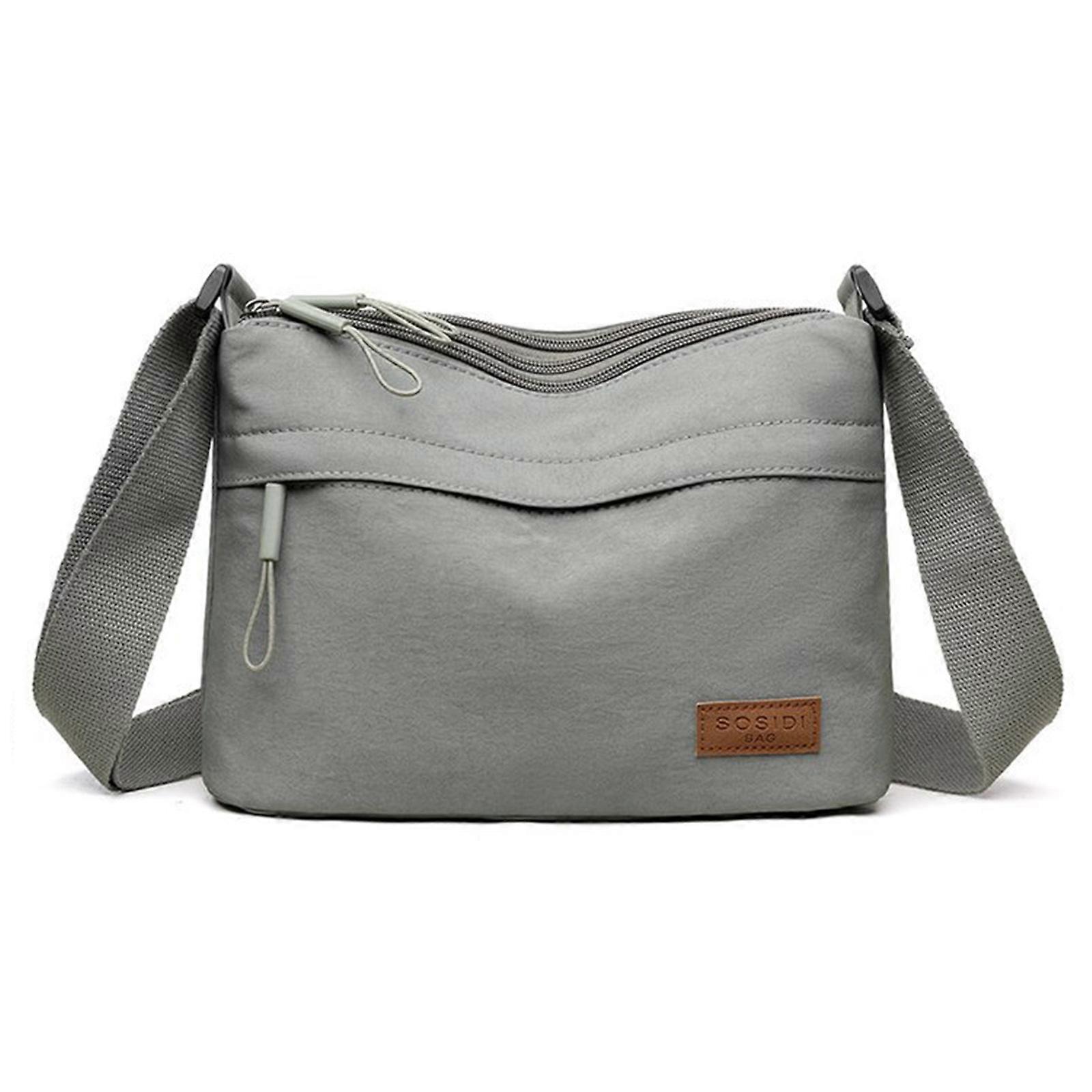 Women's Solid Color Nylon Shoulder Bag Waterproof Lightweight Multi Functional
