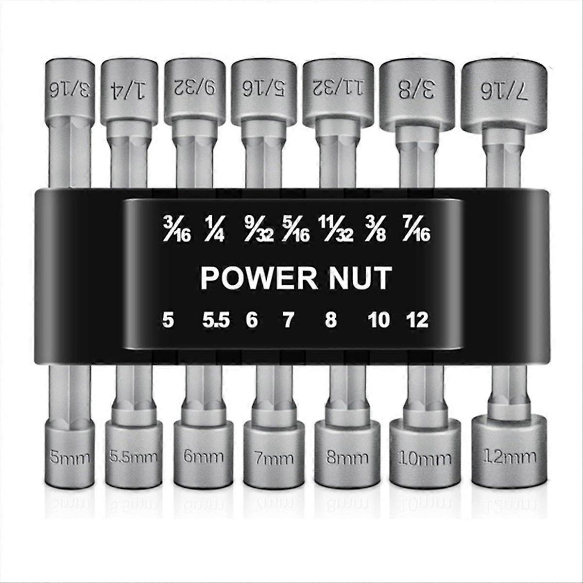 14PCS Powerful Socket Hexagonal Wrench Hexagonal Handle Screwdriver Socket Extension Rod Pneumatic S