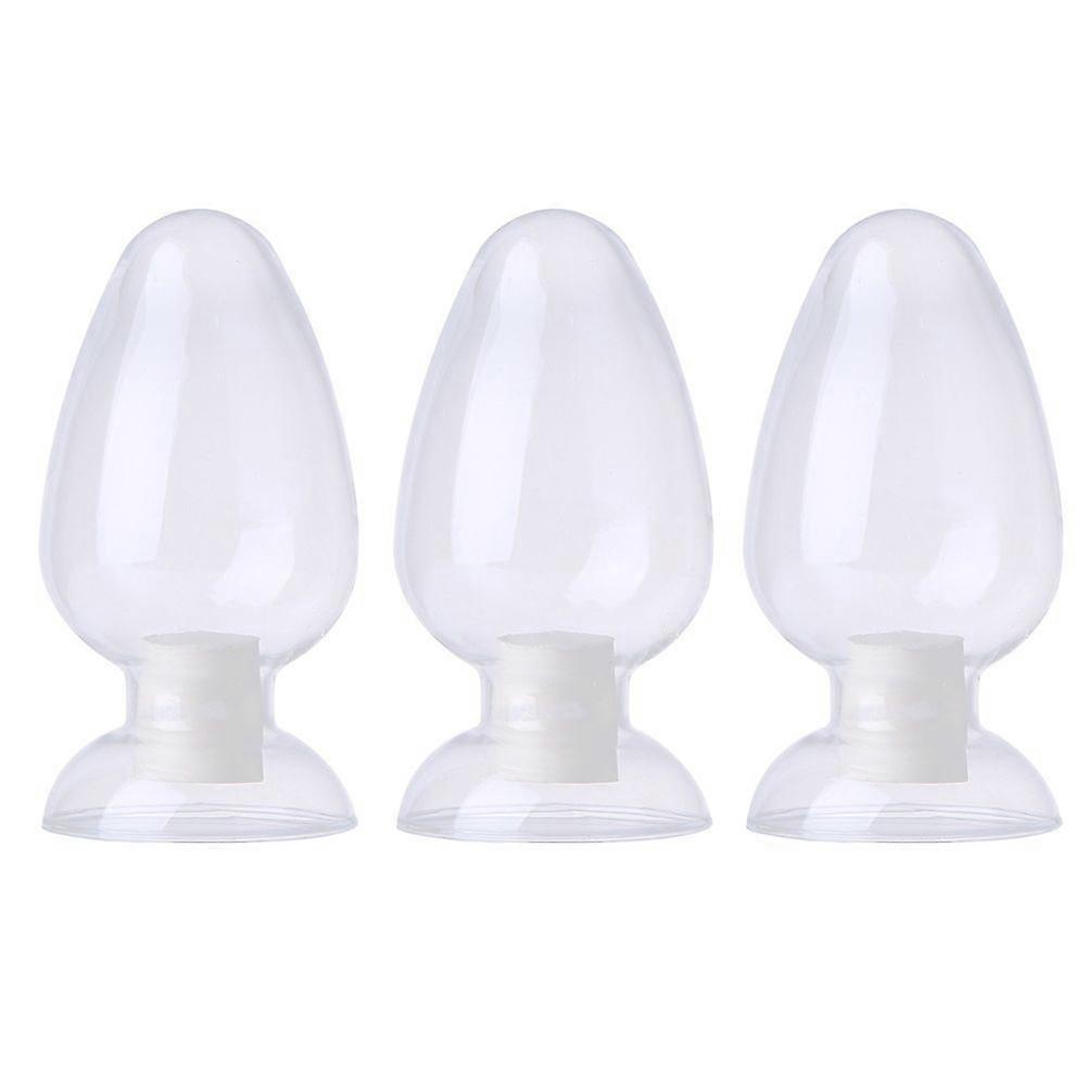 3Pcs Glass Sample Bottles Professional Bottle Conical Laboratory Bottle