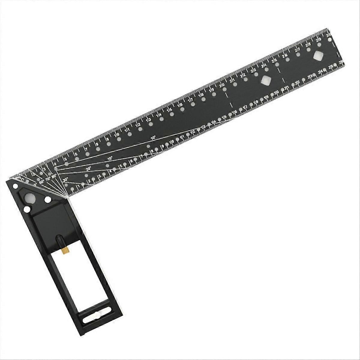 Multi functional Right Angle Ruler 45/90Degree Hole Angle Ruler 30cm
