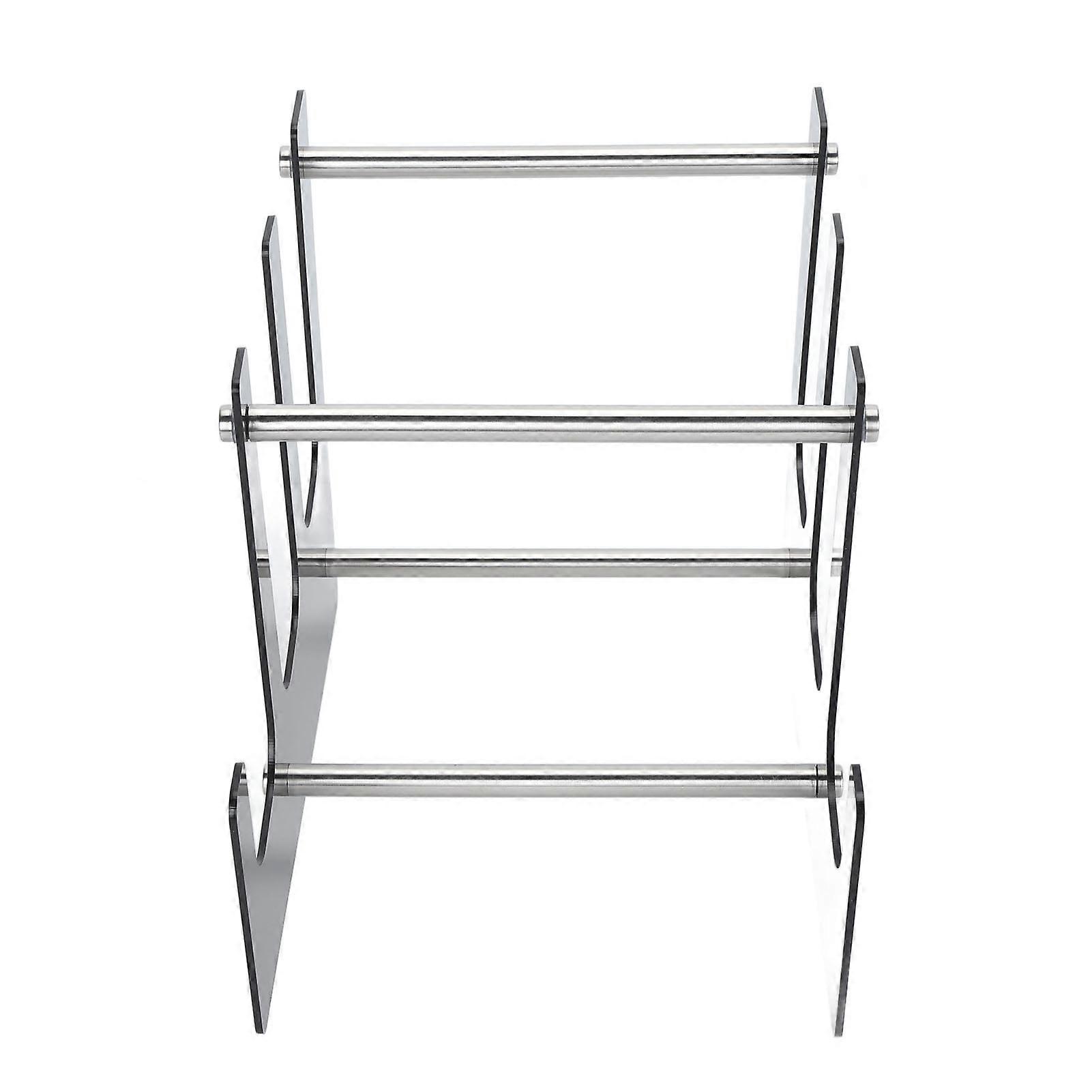 Keyboard Display Stand 3 Tier Acrylic Desk Keyboard Storage Holder for Mechanical Gaming Keyboard Black 