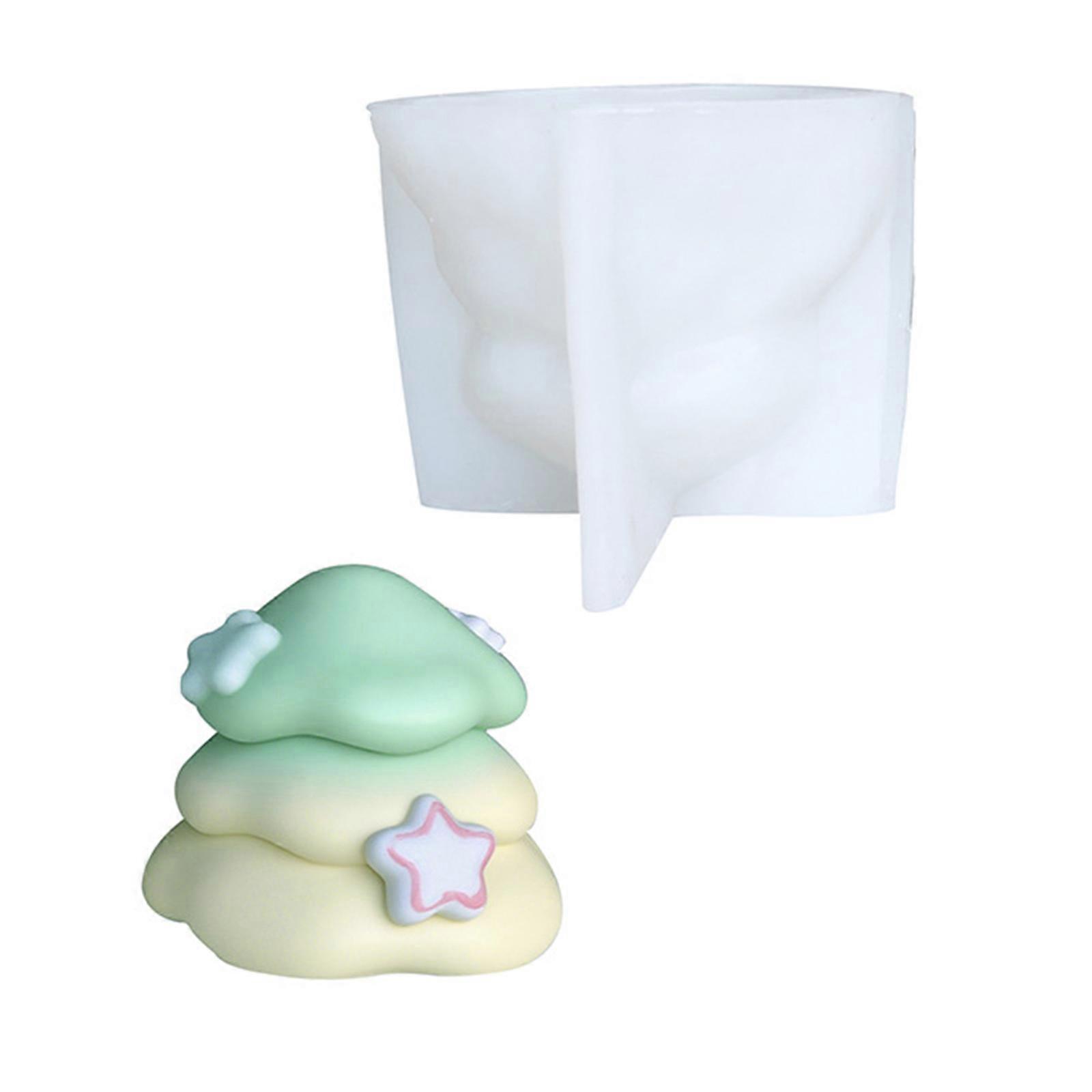 Christmas Tree Candle Silicone Mold For Making Candle Soap Multipurpose Silicones Mould For Epoxy Resin Project Multicolor