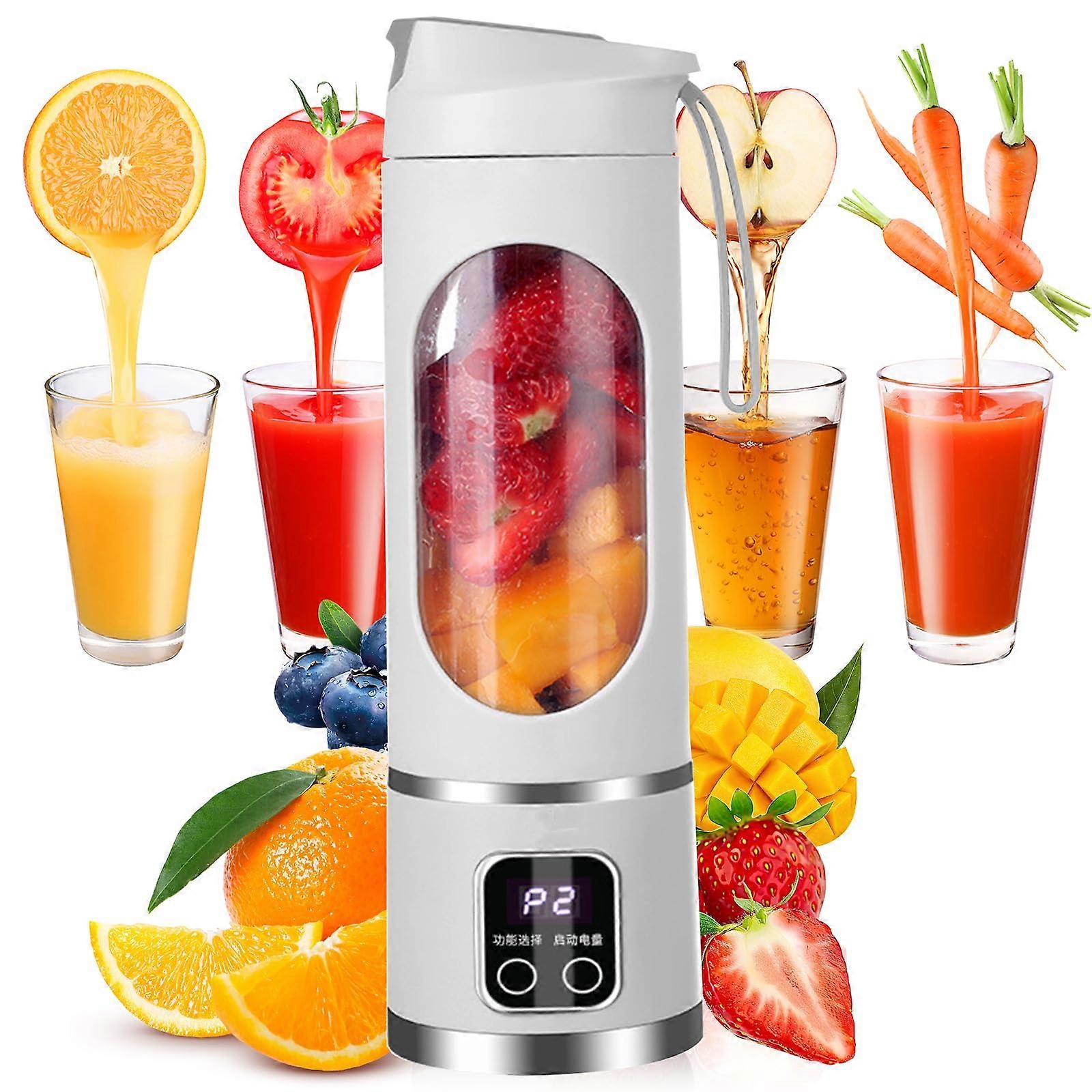 Digital Multimode Juicer Blender, Smart LED Display, Portable Fruit Cup Blender, For Smoothies And Shakes, White