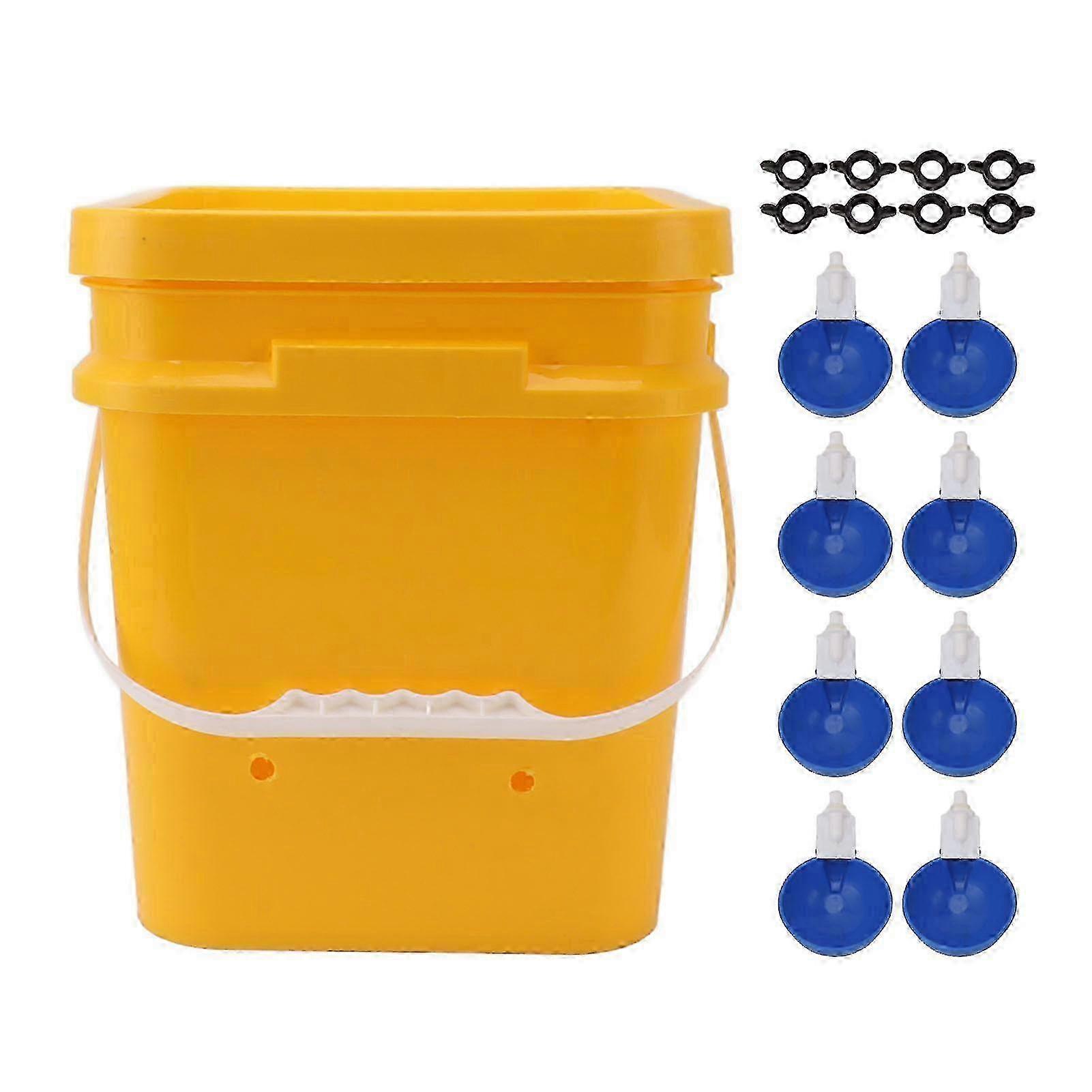 Automatic chicken drinking cup with 12L handheld bucket poultry drinking equipment suitable for geese and ducks