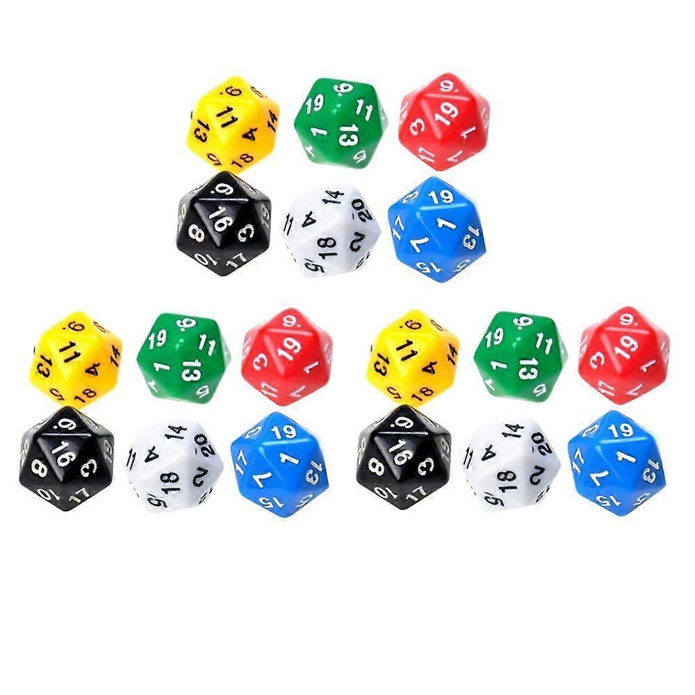 18PCS Twenty Sided Dice D20 For MTG DND RPG D&D Party Casino Board Game