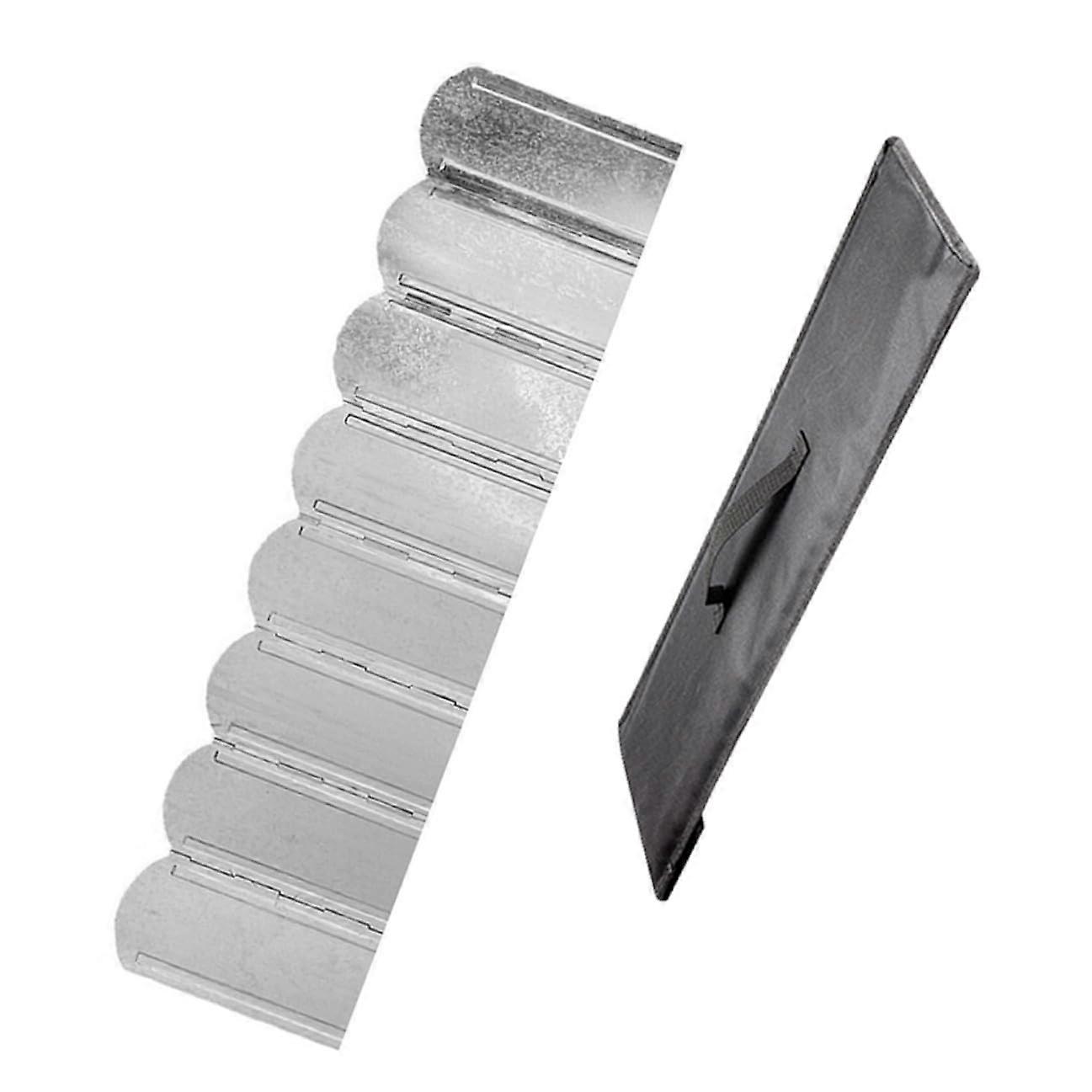 Portable Foldable Camping Stove Windshield Windproof Burner Shield With Carry Bag Lightweight Windbreak For Cooking