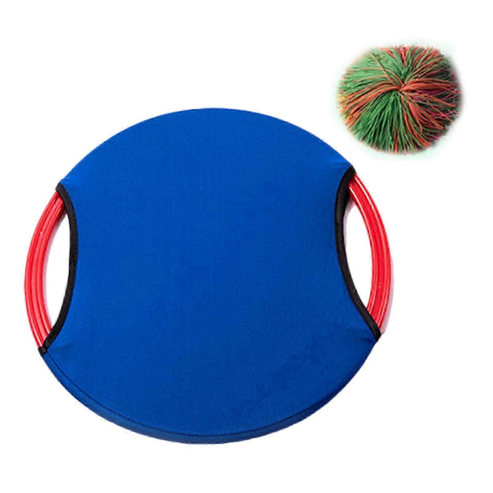 Improved Toss & Catch Paddle Game for Kids: Enhances Hand-Eye Coordination & Outdoor Physical Training in Yellow