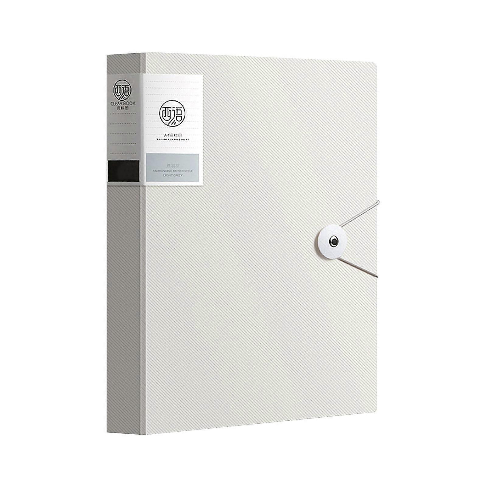 JeashCHAT 30-Page A4 File Folder Portfolio Organizer with Transparent Sleeves for School, Office, Documents, Music Sheets, Certificates