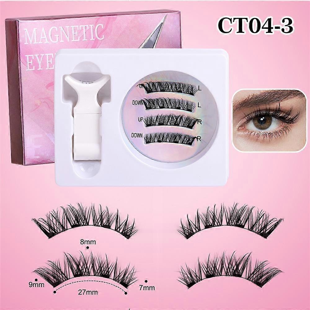Suction Magnetic False Eyelash Set Fixed Position Magnetic Lashes Kit