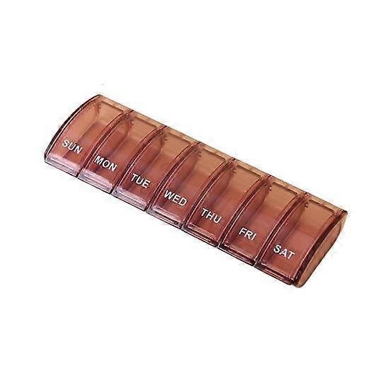 Organization Easy to Carry Useful with Letters Portable 7 Days Weekly Pill Box Tablet Holder