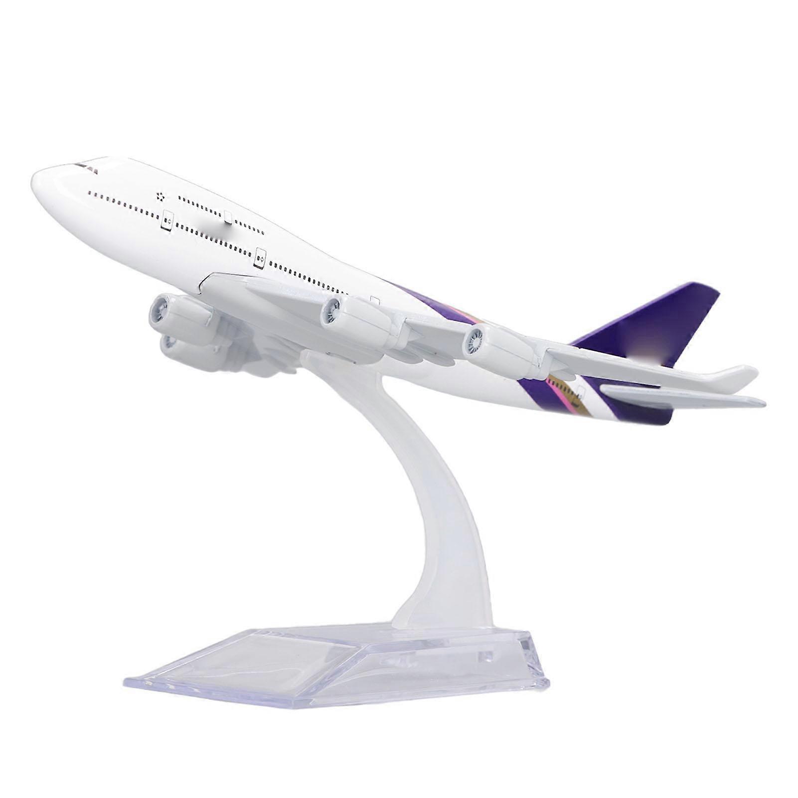 747 Alloy Plane Decoration Model Exquisite Static Airplane Collection Model with Base Bracket