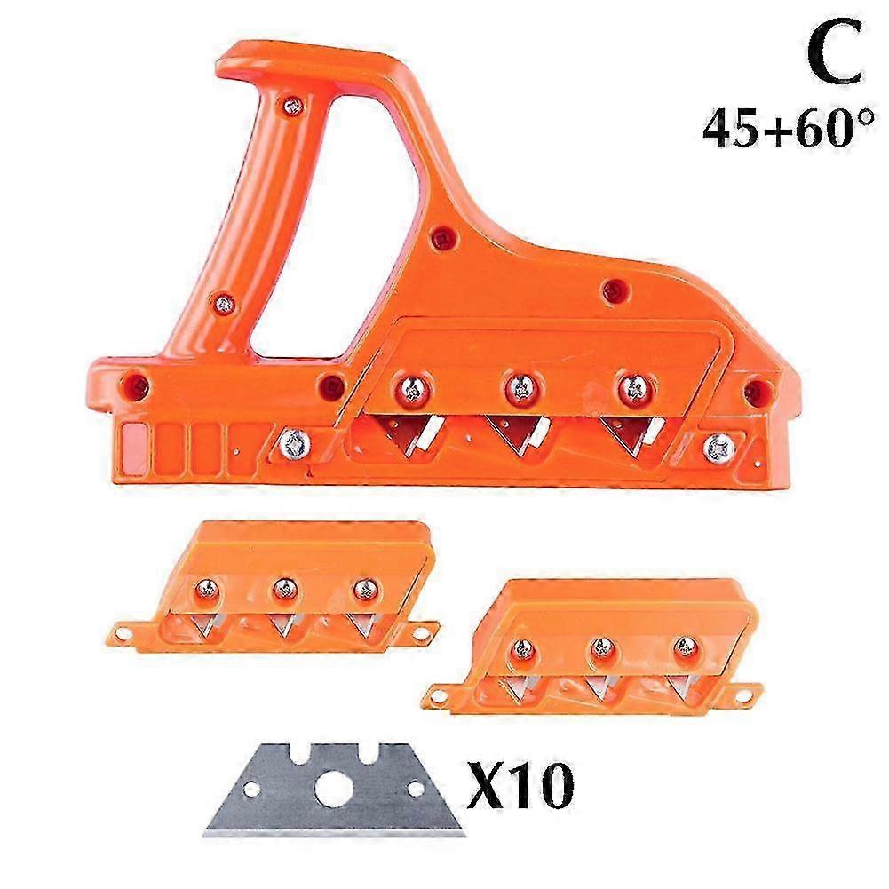 45 degree + 60 degree angle planer (C)$angle planer multi-angle gypsum board chamfering precise bevel double selection angle 90/120 high hardness